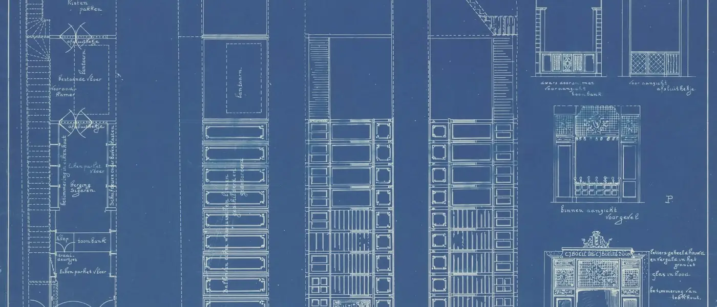 Plan d'architecte d'un bâtiment